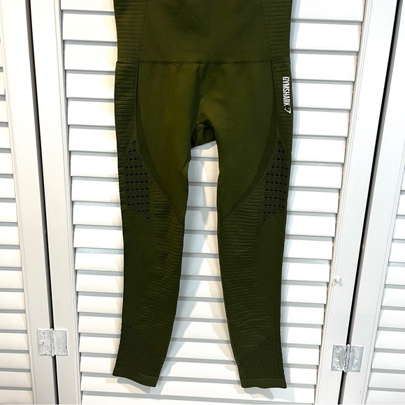 Gymshark seamless energy leggings in olive green - Picture 5 of 7